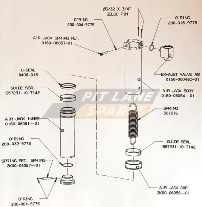 FRONT AIR JACK ASSEMBLY